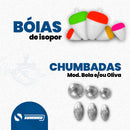 Kit Pesca Esportiva Chumbada Anzol Giradores e Boias Sino e Linha