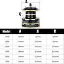 Kit 2 90kg Maximum Carretel De Pesca Profissional 18 + 1BB 5 ; 2 1 De Metal Para Mão Esquerda E Direita
