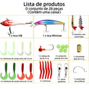 Kit de acessórios de pesca de 71pcs