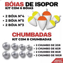 Kit De Pesca 4 Vara E 4 Molinete Com Linha Maleta Acessórios
